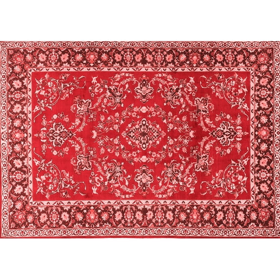 Ahgly Company Indoor Rectangle Persian Red Traditional Area Rugs, 7' x 10'