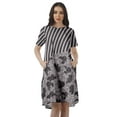 thumbnail image 1 of Moomaya Printed Loose A-Line Dress With Pockets Short Sleeve Dresses Women, 1 of 4