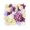 White and purple, variant on lanema Reusable Wedding Background Artificial Silk Flower Wall Panel Party Decoration