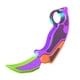 thumbnail image 5 of Cuchillo de rábano pequeño, juguete portátil, regalo para calcetines, cuchillo sensorial plegable, juguete antiestrés Violeta, 5 of 7