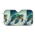 thumbnail image 4 of Uemuo Watercolor Turtle1 Pattern Accordion Car Windshield Sun Shade, Foldable Reflective Sun Visor for Car, Reflector Windshield Sunshade-Small, 4 of 7