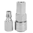 thumbnail image 3 of Conector rápido de aire Ticfox tubo neumático montaje de Acero al carbono autoblocante SF20 PF20, 3 of 14