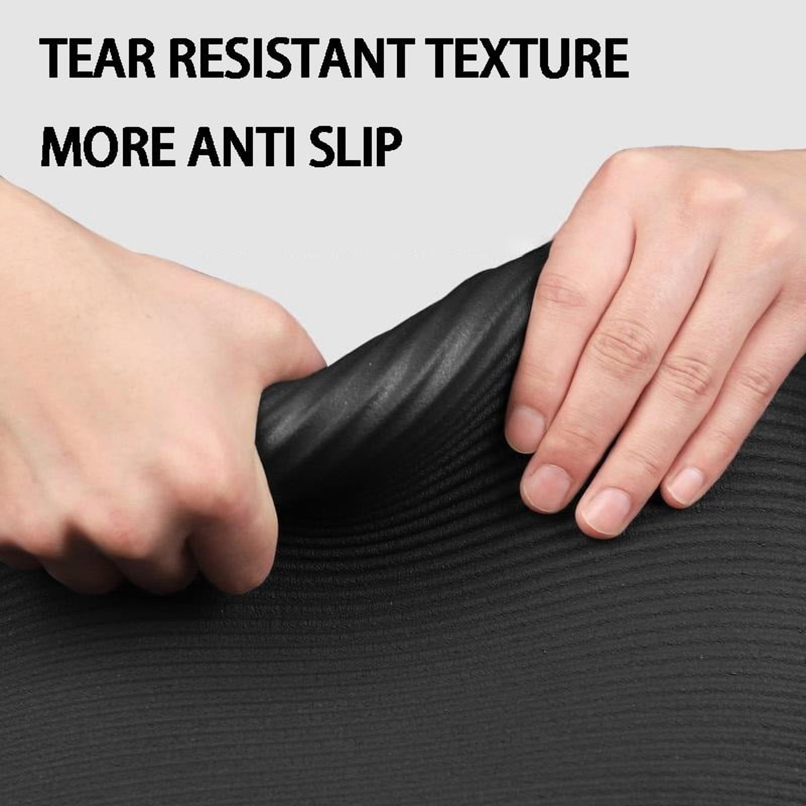 Thickened high-density yoga mat with shoulder strap - tear resistant and non slip rubber, enhancing grip and comfort - suitable for fitness, training, and daily exercise