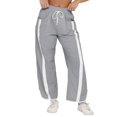 thumbnail image 2 of Qaspx Womens Pants Wide Leg Elastic Waisted Sweatpants Drawstring Contrast Color Track Pants, 2 of 4