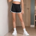 thumbnail image 2 of felwors Girls Athletic Shorts with Pockets Quick Dry Running Shorts Gymnastics Basketball Short for Teen Kids (7-8 Years,Black), 2 of 5