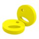 thumbnail image 2 of 2 discos de ejercicio acuático para piscina, resistencia, fitness, flotabilidad, fácil agarre, equipo aeróbico, disco de natación de mano para niños y Amarillo, 2 of 8