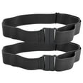 thumbnail image 1 of 2PCS Simple Casual Unisexe Boucle Libre Extensible Ceinture Élastique Sangle de Ceinture (Noir), 1 of 9