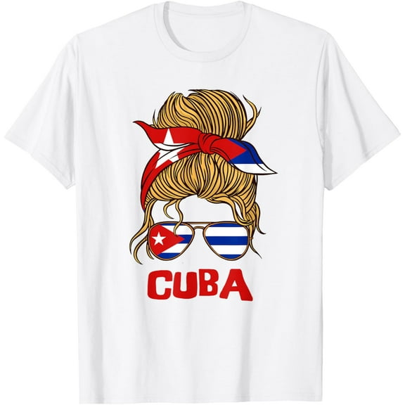 Cuba For Girl Cuban Flag for Women Cubana T-Shirt