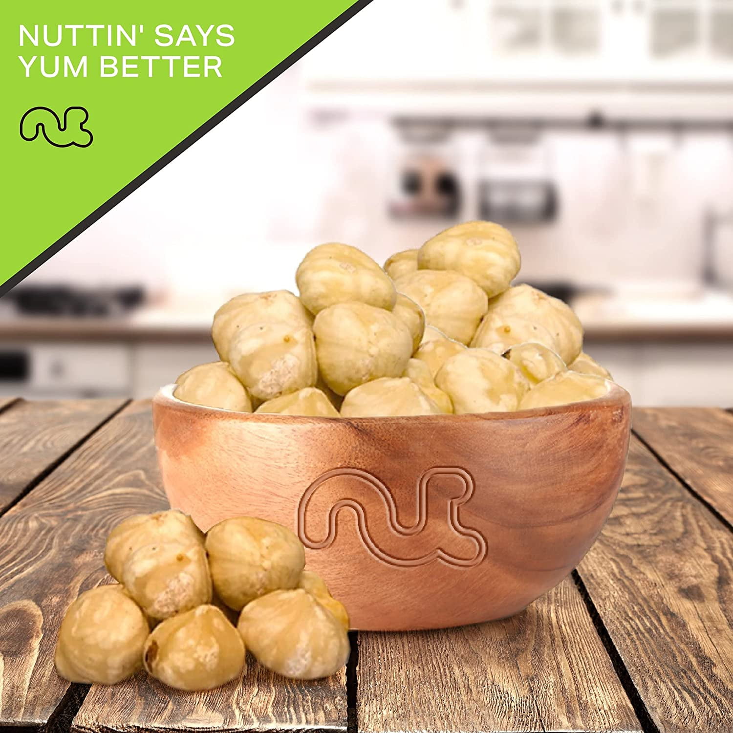 Nut Cravings Raw Blanched Hazelnuts Filberts, Unsalted, Shelled (32oz - 2 lbs)