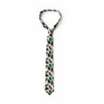 thumbnail image 4 of Necktie, Abstract Style Leaf Designs, 3.7", Multicolor, by Ambesonne, 4 of 4