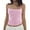 Pink, variant on Women's Cami Women's Spring And Summer Solid Color Knitted Sexy Hot Girl Casual Tank Top With Strap Top(Pink M)