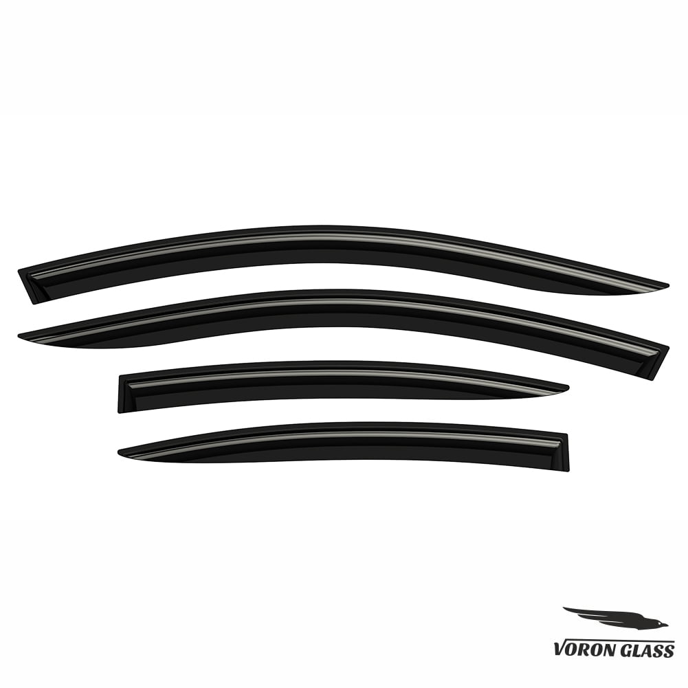 Voron Glass Tape-on Rain Guards for Hyundai Sonata 2015-2019, Window Deflectors, Vent Window Visors, 4 Pieces - 100848