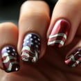 thumbnail image 4 of FSTDelivery Nail Stuff for Beginners, Independence Day Flag Fake Nail Art Nails Wear Nails 24PCS, DIY Nails at Home, Nail Supplies, Christmas Birthday Gifts for Women, 4 of 6