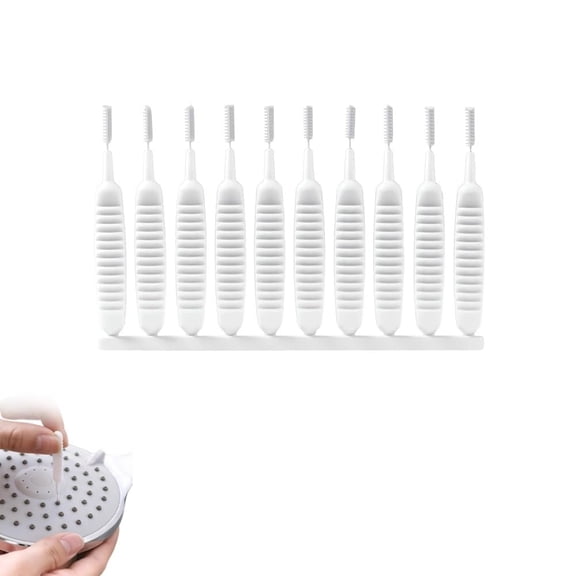 Shower Head Cleaning Brush for Small Hole, 2026 Upgrade Gap Hole Anti-Clogging Cleaning Brush, Multifunctional Shower Head Cleaning Brushes for Household Bathroom (10 Pcak)