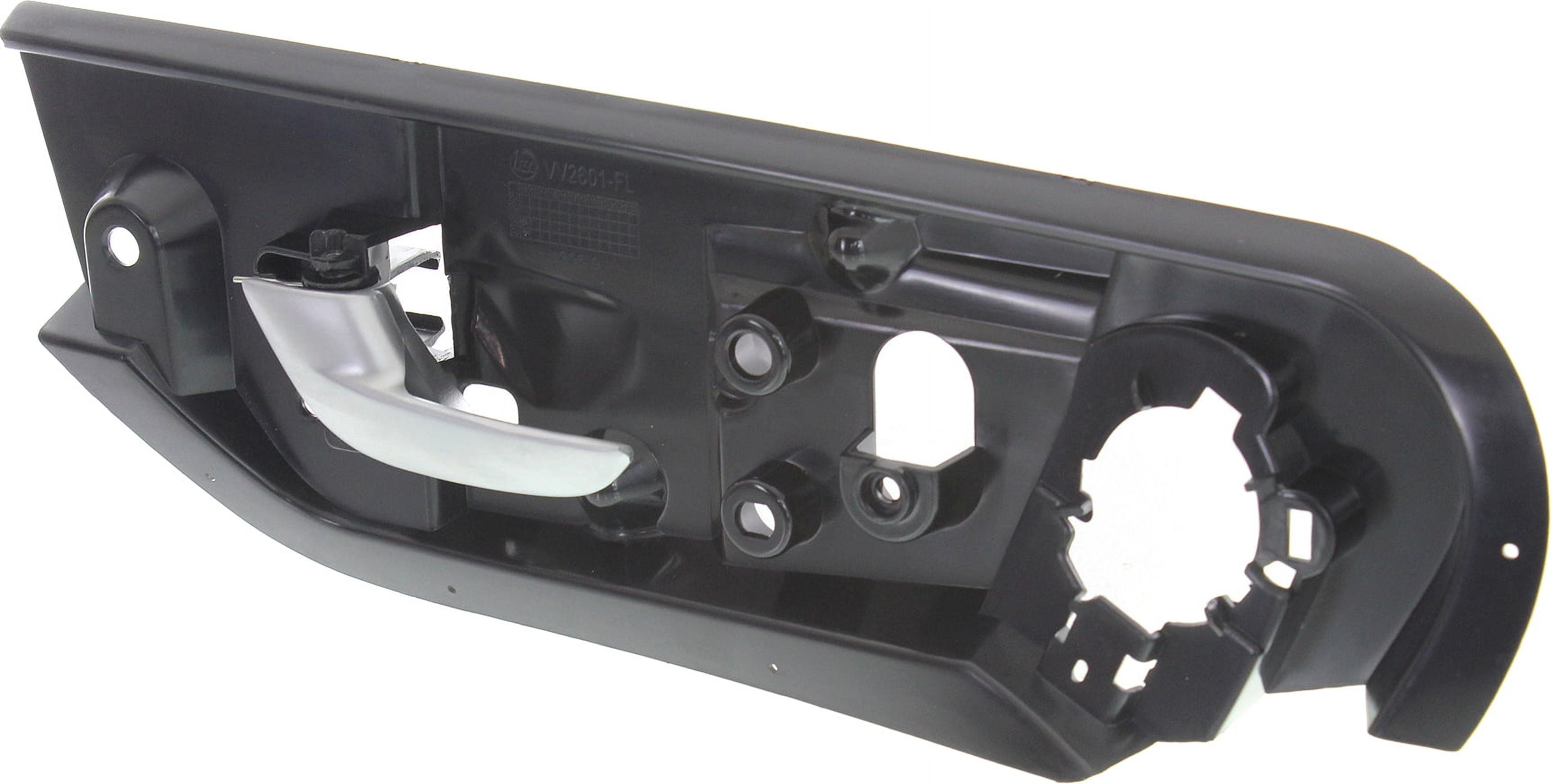 Interior Door Handle Compatible with 2001-2009 Volvo S60 2001-2007 V70 Front, Left Driver Black bezel with silver lever