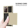 thumbnail image 4 of Mignvoa Galaxy Note 20 Ultra Case With Credit Card Holder Slim Armor Dual Layer Hybrid Heavy Duty Protection Shockproof Anti-Scratch Wallet Case For Samsung Galaxy Note 20 Ultra 6.9 inch (Gold), 4 of 7
