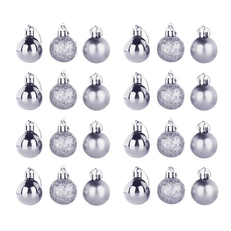 

Christmas Tree Pendant Christmas Decoration Ball Plastic Christmas Display Ball Pendant 3cm 24PCS