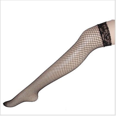 Lace Topped Thigh High Sheer Fishnet Stockings Ladies Sexy Hold Ups lace-topped-thigh-high-sheer-fishnet-stockings-ladies-sexy-hold-ups