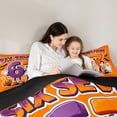 thumbnail image 4 of Homewish Fun Cartoon 67 Number Twin Comforter Sets for Kids, Orange Vintage Ghost Pumpkin Bedding Set, Black Reversible, 2-Piece, 1 Comforter and 1 Pillowcase, 4 of 6