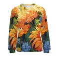 thumbnail image 7 of Sweatshirt For Womens Crewneck Sunflower Hoodies Teen Girls Cute, 7 of 7