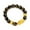 Gold + Black, variant on Fashion Unisex Faux Obsidian Bead Good Luck Pi Xiu Bracelet Fortune Jewelry Gift