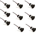 thumbnail image 1 of Black 9pcs Mini 12v 1w Led Ceiling Recessed Spotlights Ip65, 3000k (120, Warm White)., 1 of 5