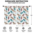thumbnail image 2 of Blackout Kids Curtains,White Boho Tribal Feathers Pattern Childrens Insulated Curtains Set Of 2,Bedroom Essentials,Toddler Room Decor 42x63in(106x160cm), 2 of 5