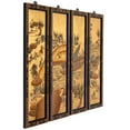thumbnail image 4 of Oriental Furniture Gold Lacquer Wall Screen Ching Ming, 4 of 6
