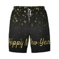 thumbnail image 4 of Lsque Mens Swim Trunks Happy New Year Pattern - Bathing Suit Compression Liner - Beach Swim Shorts Swimwear - (S-3XL) - Stretch Quick Dry -XX-Large, 4 of 9