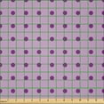 thumbnail image 2 of Ambesonne Nostalgic Fabric by the Yard Microfiber, Fashion Polka Dots, 2 Yards, Plum Lilac, 2 of 4