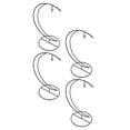 thumbnail image 2 of Miangastore 4Pcs Creative Moon Shaped Hanging Rack Glass Flowerpot Holder Desktop Decor, 2 of 8