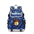 thumbnail image 2 of Mochila escolar con letras impresas USB, bolso escolar de lona para adolescentes y niñas, de gran capacidad, Thunder, 2 of 4