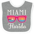 thumbnail image 3 of Inktastic Miami Florida Vacation Beach Trip Girls Baby Bib, 3 of 4