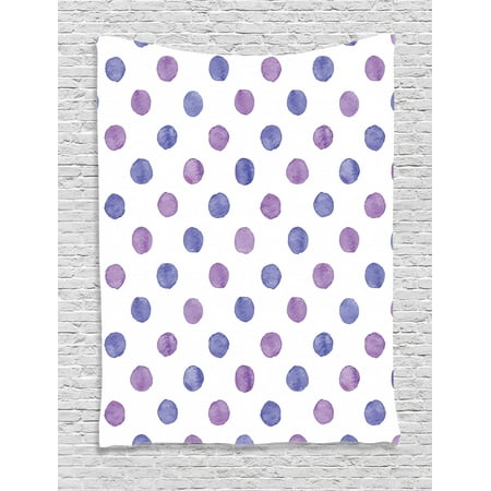 Purple Tapestry Watercolor Paint Style Nostalgic Retro