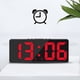 thumbnail image 1 of Reloj despertador digital Simples LED con pantalla digital grande, reloj despertador de moda, totalmente funcional, para escritorio, mesita de noche, estudio, cocina, reloj con marco negro., 1 of 7
