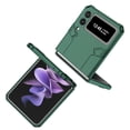 thumbnail image 5 of Allytechgroup Galaxy Z Flip 3 Magnetic Case, Compatible with Car Mount Shockproof Ring Holder Anti-Scratch Bumper Slim Hard PC Cover Phone Case for Samsung Galaxy Z Flip3, Darkgreen, 5 of 11