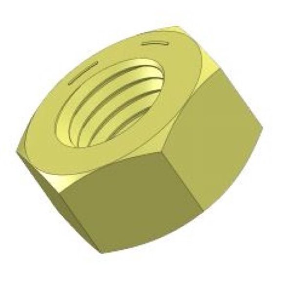 Grade 8 Hex Nuts, 3/8"-16 - (Pack of 100)