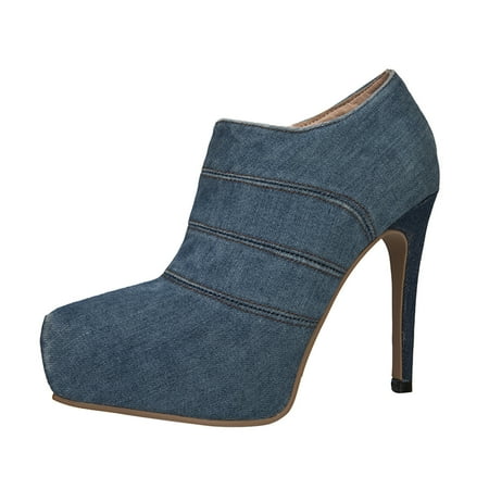 

PEASKJP High Heels for Women Women s Two Strap Open Toe Dress Shoes for Woman Lady in Dance Evening (Navy 7)