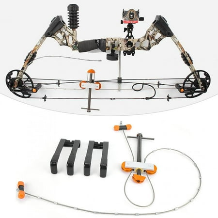 Kritne Metal Portable Outdoor Compound Bow Press Quad Bracket Set Hunting Archery Shooting Tool Hunting Bow Press Bow Press