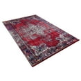 thumbnail image 2 of Belorecensk Red Vintage Polyester Area Rugs for Living Room Washable Rugs Boho Moroccan Area Rug Soft Geometric Bohemian Carpet Distressed Indoor Rug for Bedroom Dining Room Office Nonslip Rug, 2 of 9