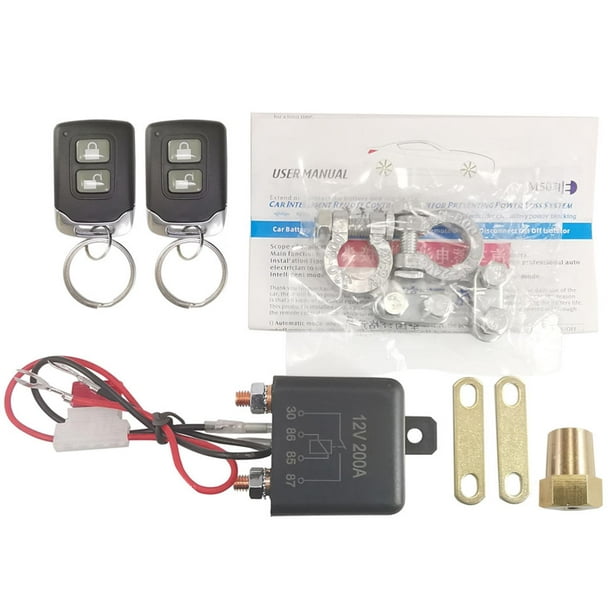 væsentligt Belyse entusiastisk Firxreer Remote Battery Disconnect Switch | 12 V Auto On Off Switch for Car  | Universal Isolation Relay for DC 12V Car, Truck, Camper Trailer, and SUV  - Walmart.com