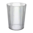 thumbnail image 2 of Trash Can under $5! CQCYD Translucent Trash Can, 12L Large Capacity Waste Bin, Vertical Striped Kitchen Bathroom Garbage Can, Modern Home Office Use, 2 of 6