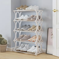 sruoe Shoe Racks, Shoe Rack for Entryway Single Shelf, Shoe Rack for Front Door Entrance, Shoe Storage, for Multilayer Home Shoe Rack, Stainless Steel Shoe Rack
