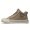 Beige Color, variant on Men's Thick-Soled Mid-Top Sneakers with PVC Sole - Breathable Fabric Upper & Round Toe for Urban Streetwear (Solid Color) , Korean Style Round Toe Casual Shoes, - Lace-Up -Terrain Traction