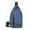 Blue, variant on JeashCHAT Clearance Sling Bag for Women Men, Crossbody Bag with Earphone Hole, One Strap Crossbody Chest Bag Shoulder Bag for Hiking Camping Outdoor Travel Biking
