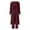 Wine, variant on UAMVSH Ribbed Knitted 3 Piece Outfits for Women Long Sleeve Cardigan Dusters and Cropped Tank Tops with Wide Leg Pants Lounge Sets(SmallBlack)