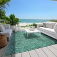 thumbnail image 6 of Addison Rugs Chantille Indoor/Outdoor Transitional Diamond Teal Washable Rectangle Rug, 2'6" x 3'10", 6 of 6