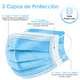 thumbnail image 5 of Cubrebocas Tricapa Termosellado 100 Pzs LINIUM HEALTH blue, 5 of 7