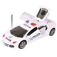 thumbnail image 1 of Coche de policía con apertura de puerta para niños, juguetes, policía con apertura de puerta para niños, coches de policía modernos giratorios, nuevo modelo de coche de policía, artesanía excepcional, 1 of 7