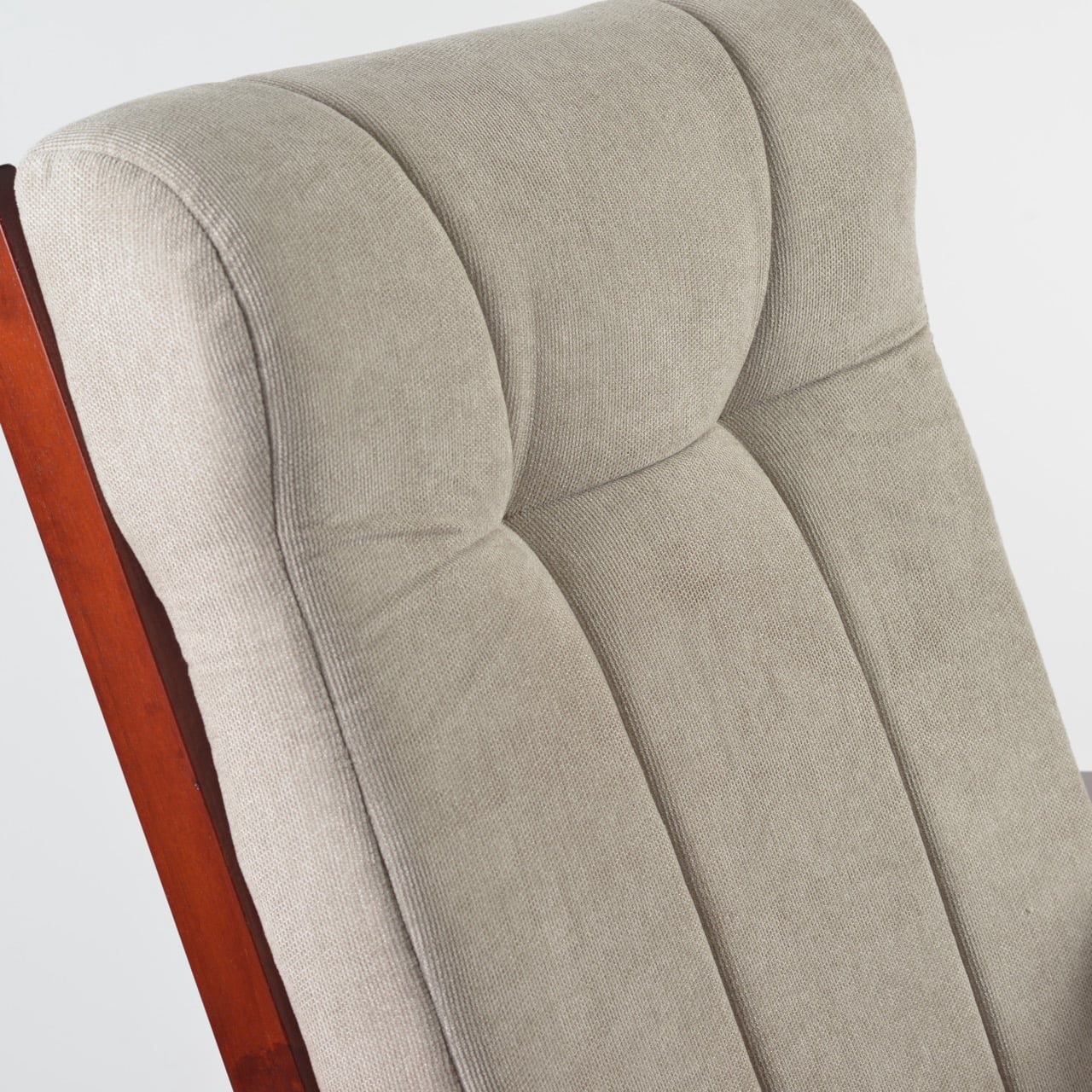 Dvasovio Glider Rocking Chair with Ottoman, Cherry